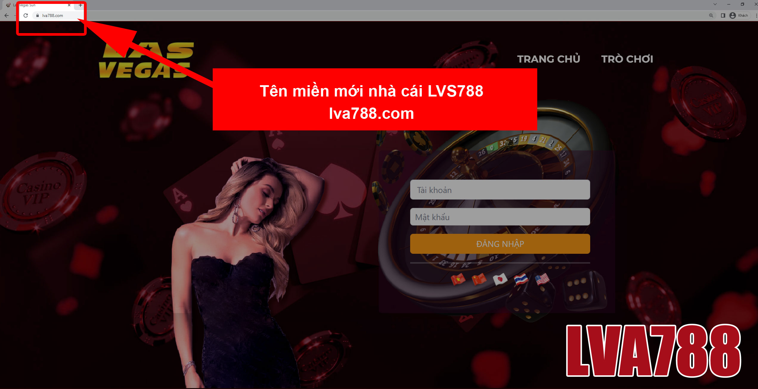 LVA788.com – Tên miền mới nhà cái LVS788