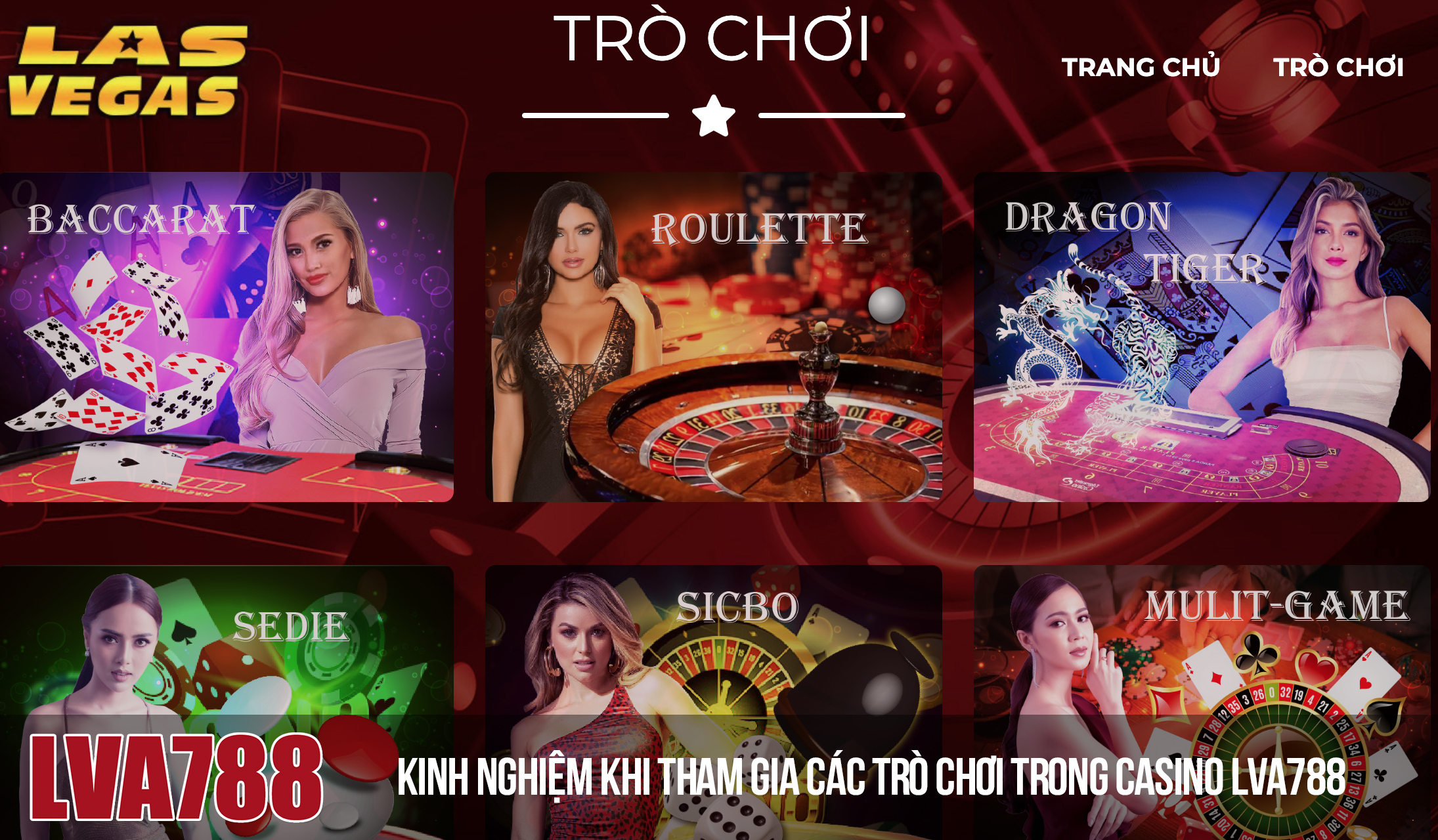 Kinh nghiệm khi tham gia các trò chơi trong casino Lvs788